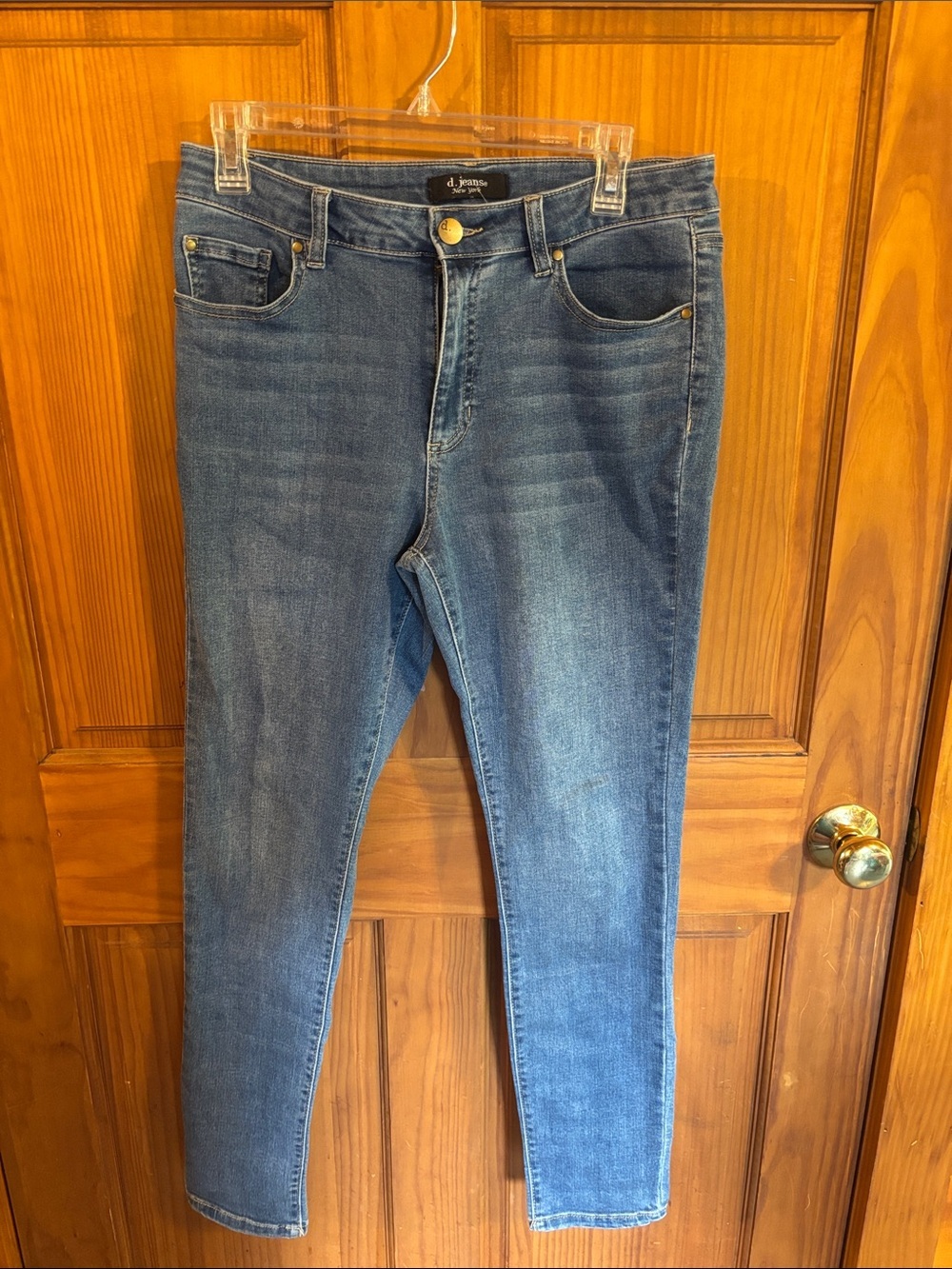 d. jeans Blue Skinny Women's Jeans - Mid Wash Stretch
